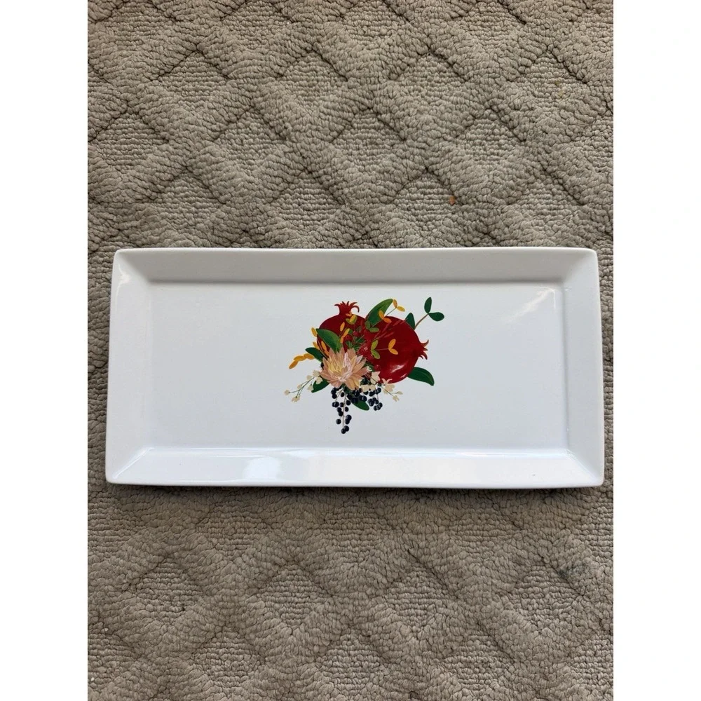 Grove Collaborative Limited Edition Pomegranate Stoneware Decorative/Serve Tray